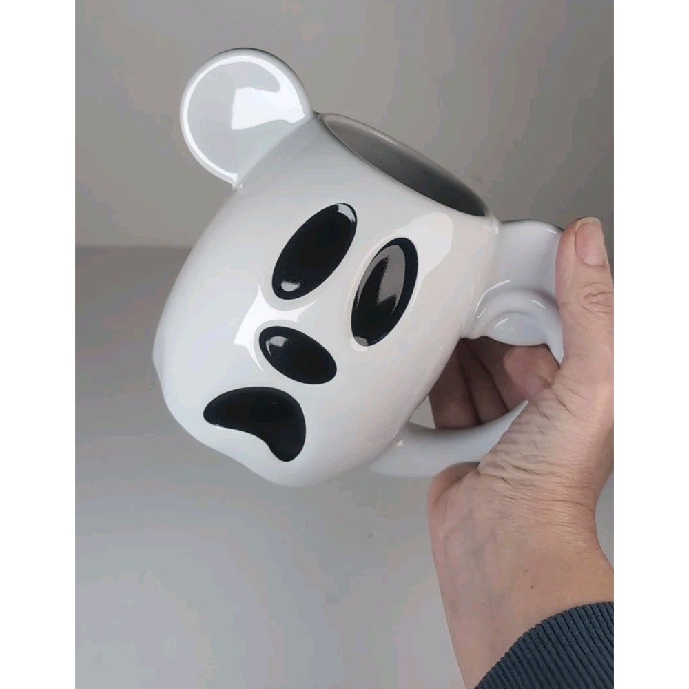 Disney Parks 2018 Halloween Mickey Mouse Ghost Boo To You Coffee Mug Rare HTF - Picture 6 of 8